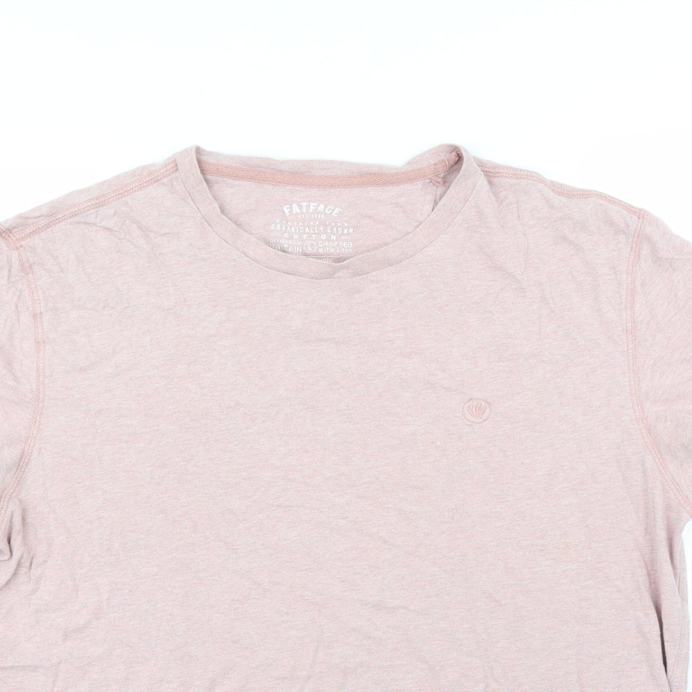 Fat Face Mens Pink    T-Shirt Size L