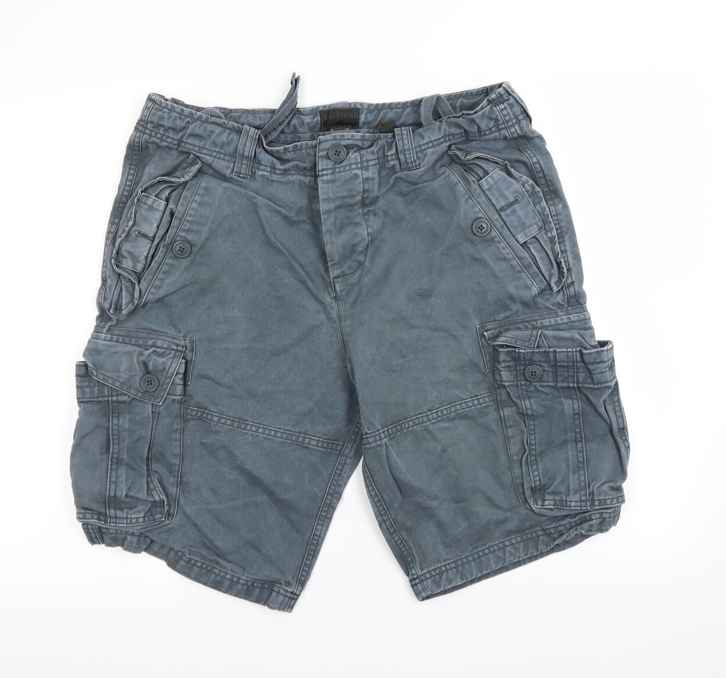 Superdry Mens Blue   Cargo Shorts Size XL