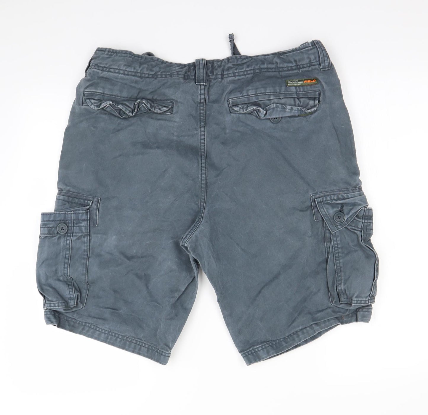 Superdry Mens Blue   Cargo Shorts Size XL