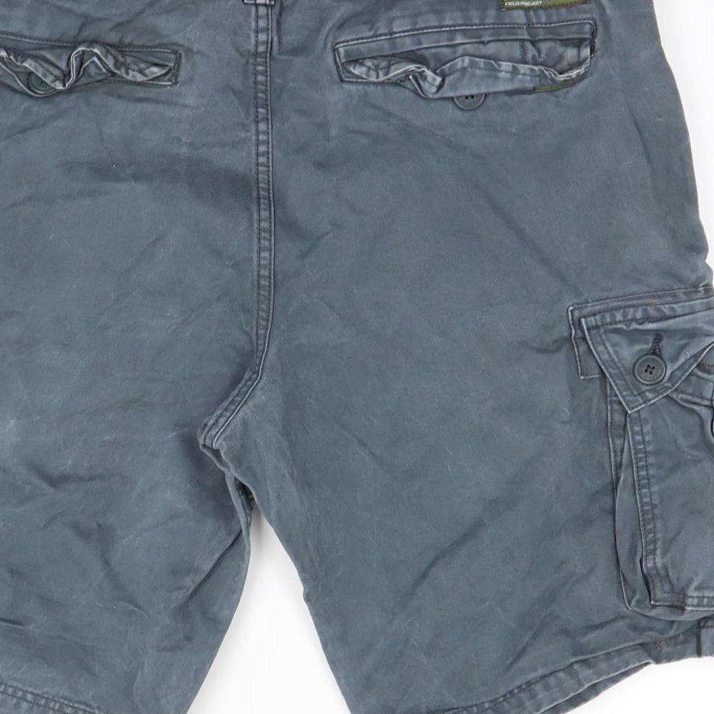 Superdry Mens Blue   Cargo Shorts Size XL