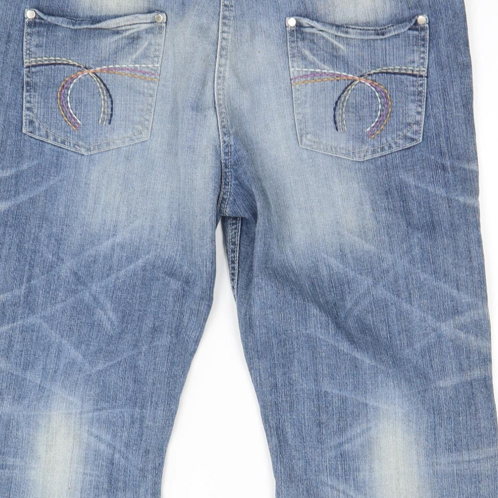 Next  Womens Blue   Mom Shorts Size 18