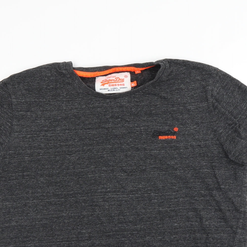 Superdry Mens Grey    T-Shirt Size XL