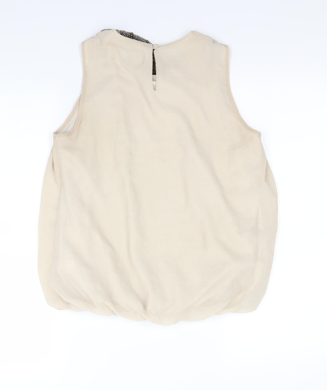 Autonomy Womens Beige   Basic Blouse Size 10