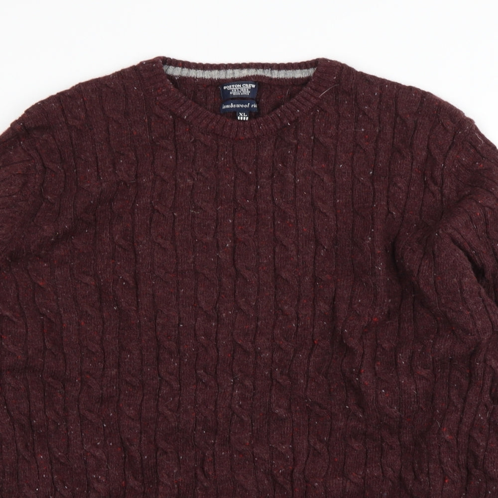 Boston crew Mens Purple   Pullover Jumper Size XL