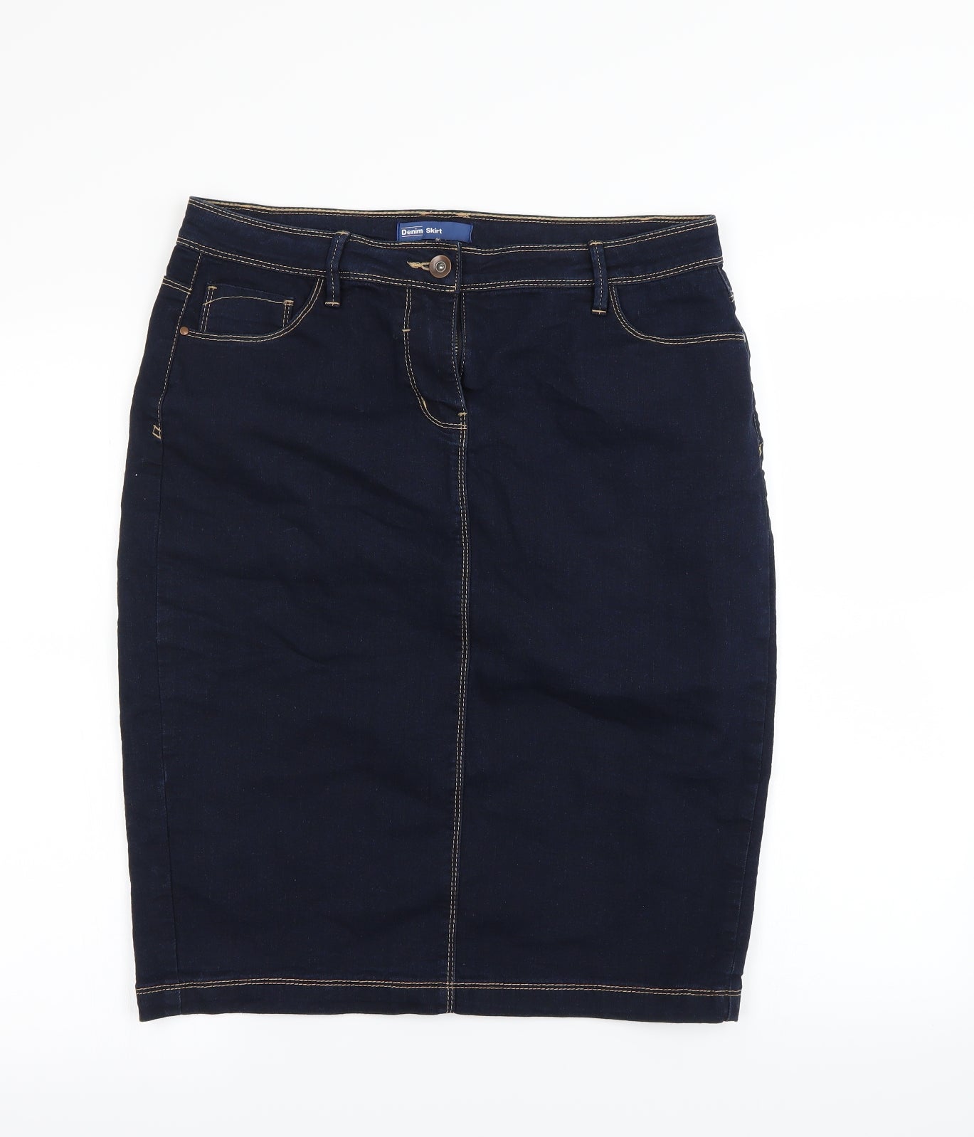 BHS Womens Blue   Straight & Pencil Skirt Size 14