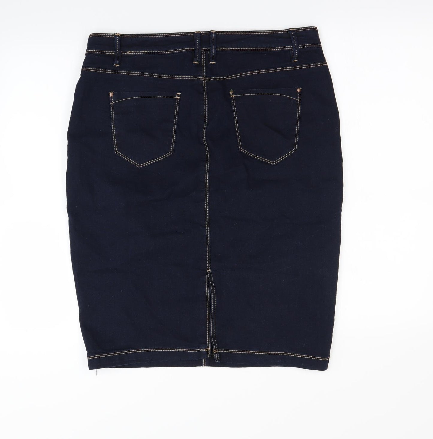 BHS Womens Blue   Straight & Pencil Skirt Size 14