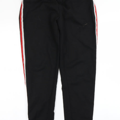New Look Womens Black Striped  Trousers  Size 8 L28 in
