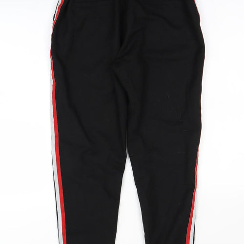 New Look Womens Black Striped  Trousers  Size 8 L28 in