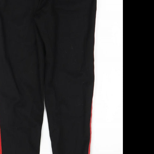 New Look Womens Black Striped  Trousers  Size 8 L28 in