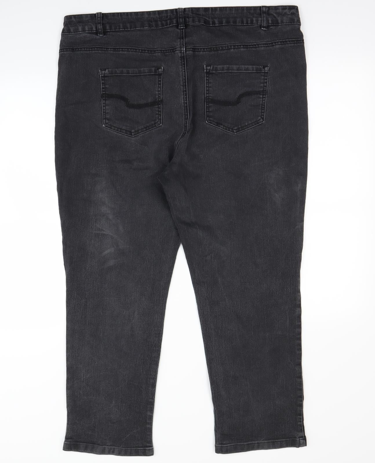 TU Womens Black   Straight Jeans Size 20 L26 in