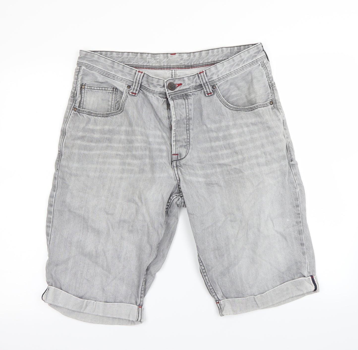 F&F Mens Grey   Chino Shorts Size S