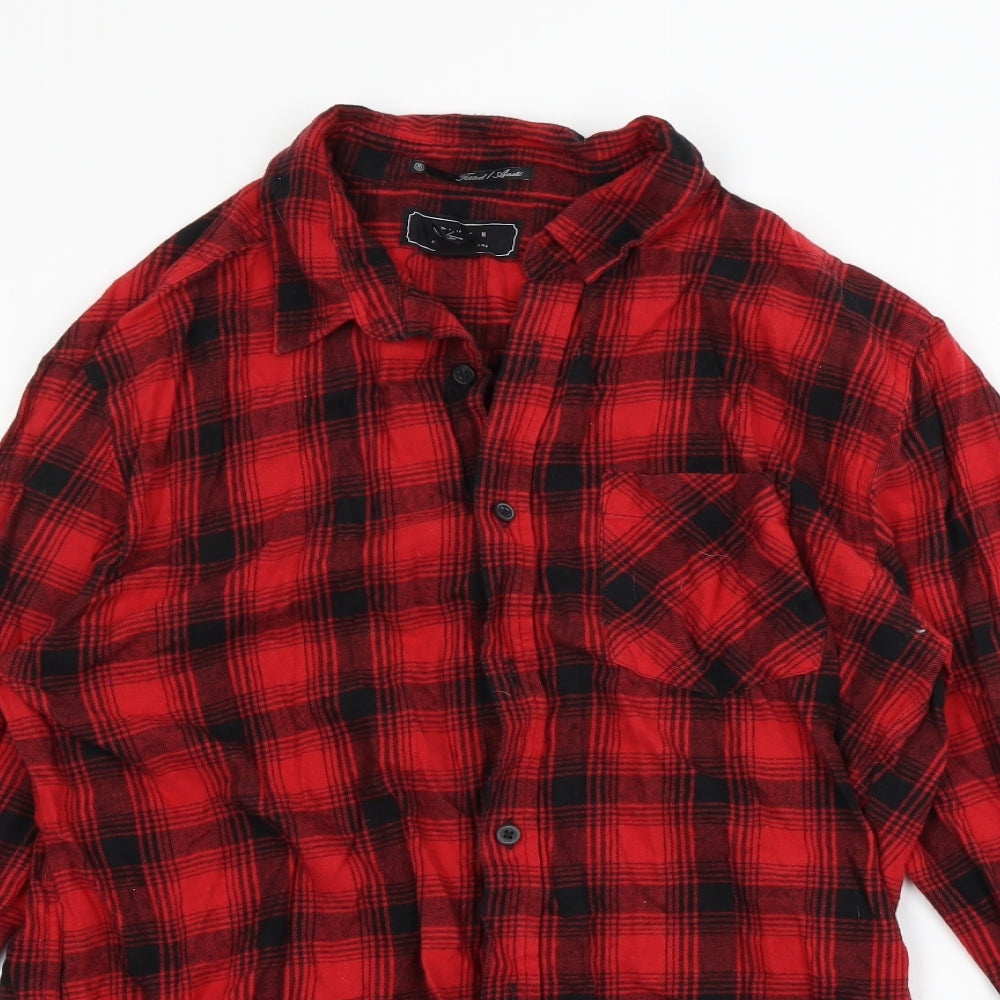 21 MEN Mens Multicoloured Check   Dress Shirt Size L