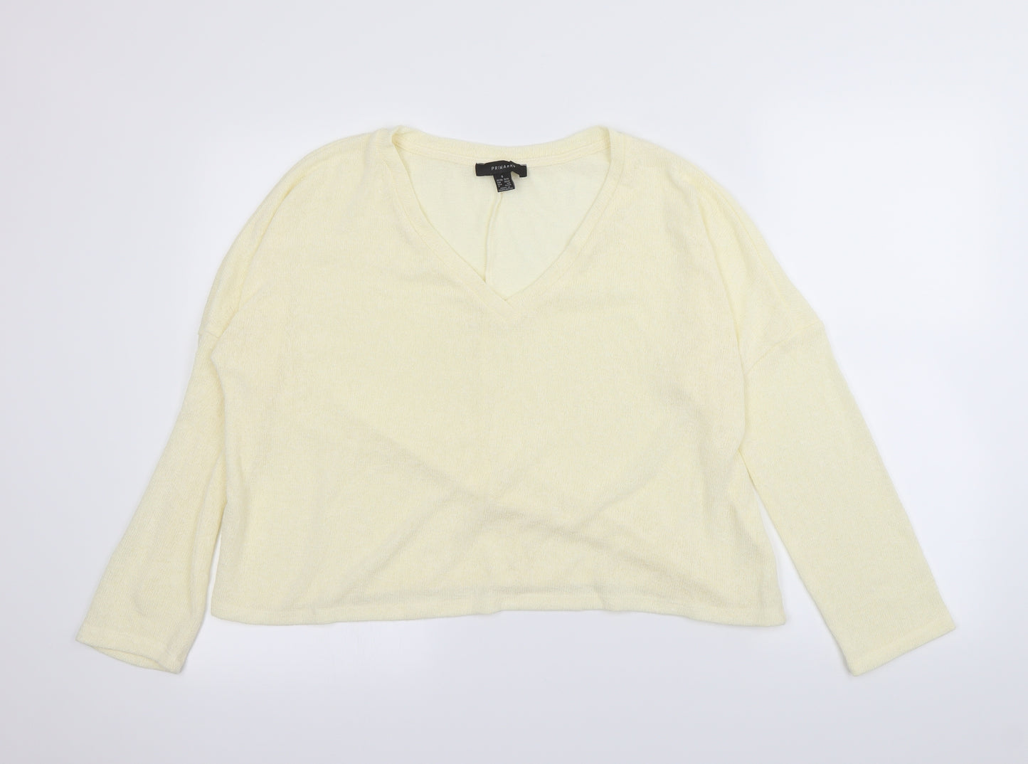 Primark Womens Yellow   Henley Jumper Size S
