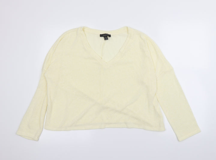 Primark Womens Yellow   Henley Jumper Size S