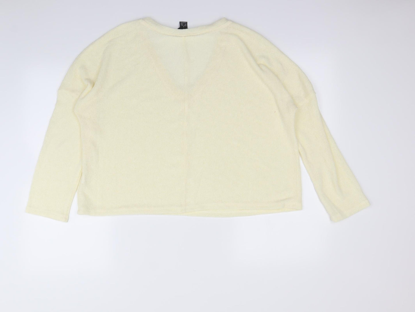 Primark Womens Yellow   Henley Jumper Size S