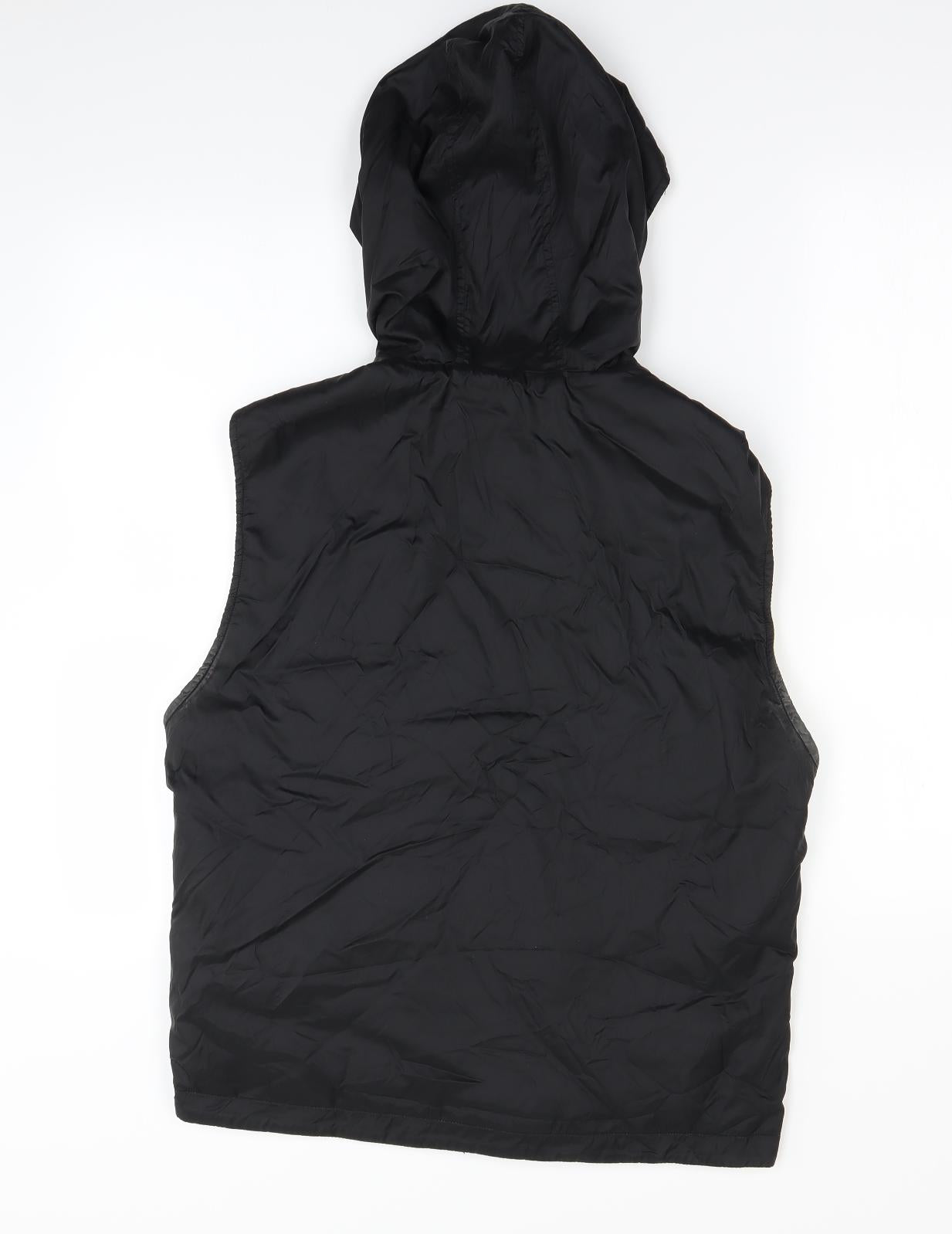 Conwell Mens Black   Gilet Coat Size S