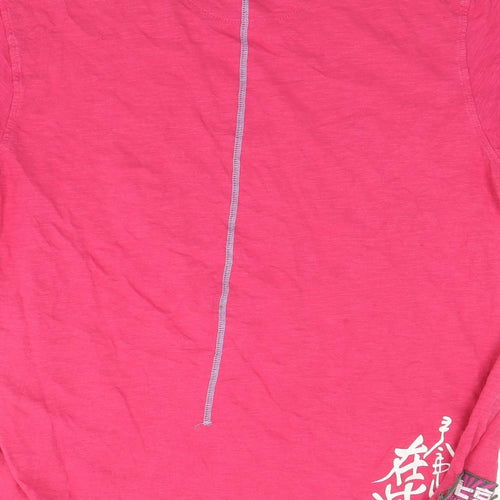 Denim Seventy3 Womens Pink   Basic T-Shirt Size L
