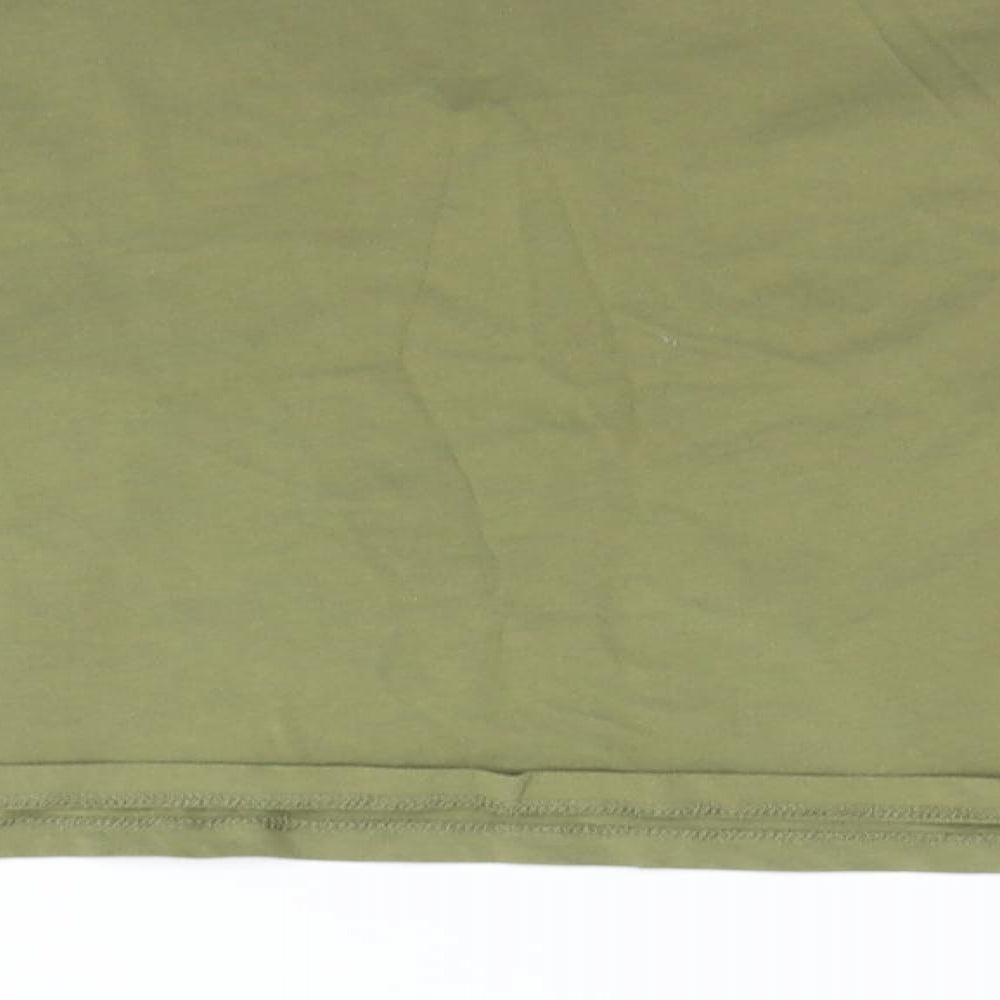 IVY PARK Womens Green   Cropped T-Shirt Size L