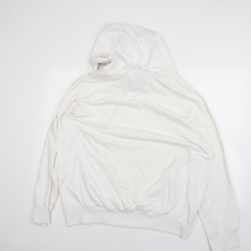 River Island Mens White   Pullover Hoodie Size 2XL