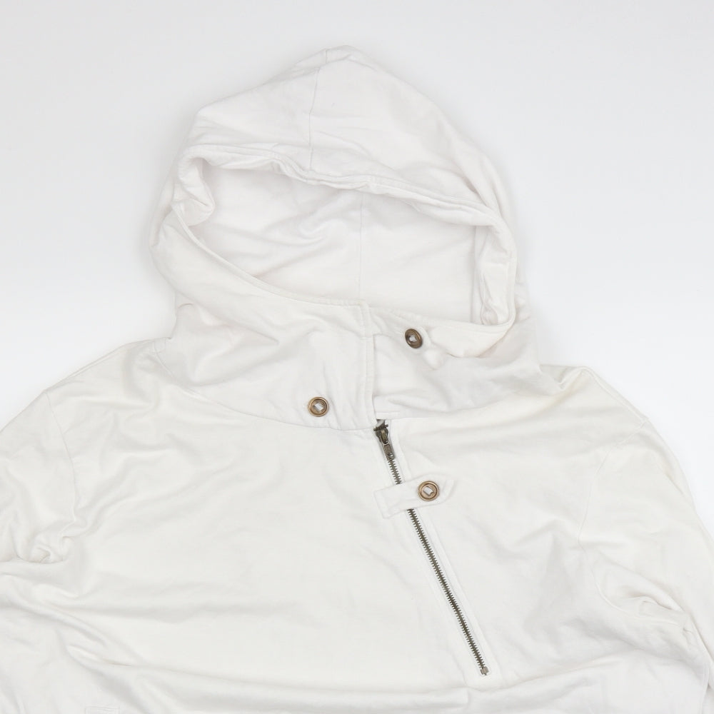 River Island Mens White   Pullover Hoodie Size 2XL