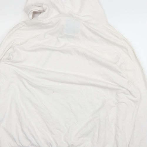 River Island Mens White   Pullover Hoodie Size 2XL