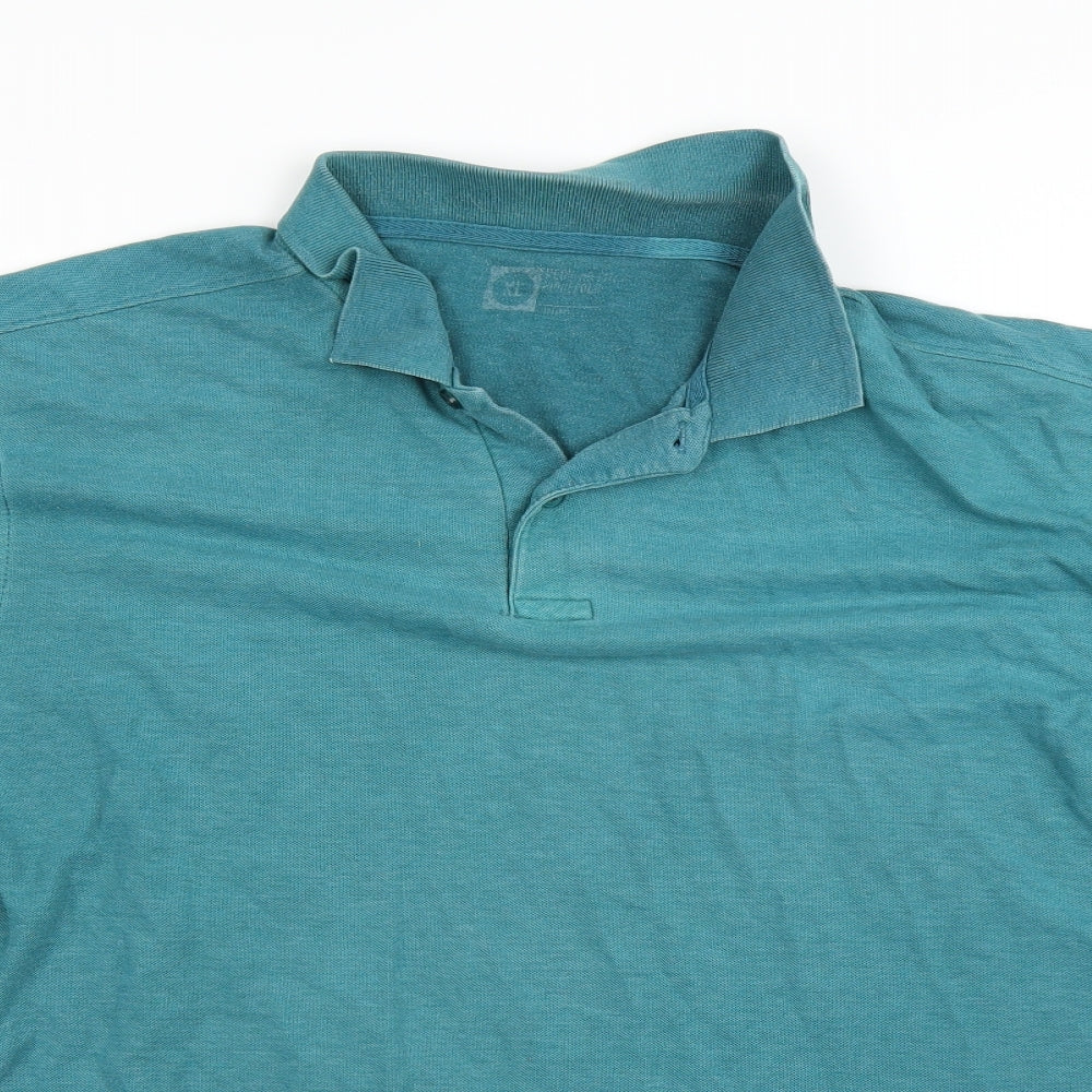 Cedar Wood State Mens Green    Polo Size XL