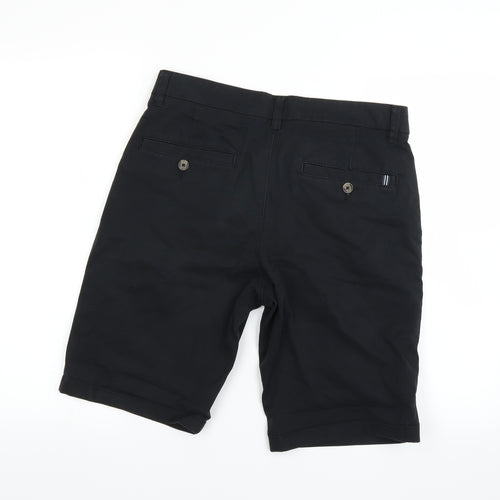 F&F Mens Black   Chino Shorts Size 32