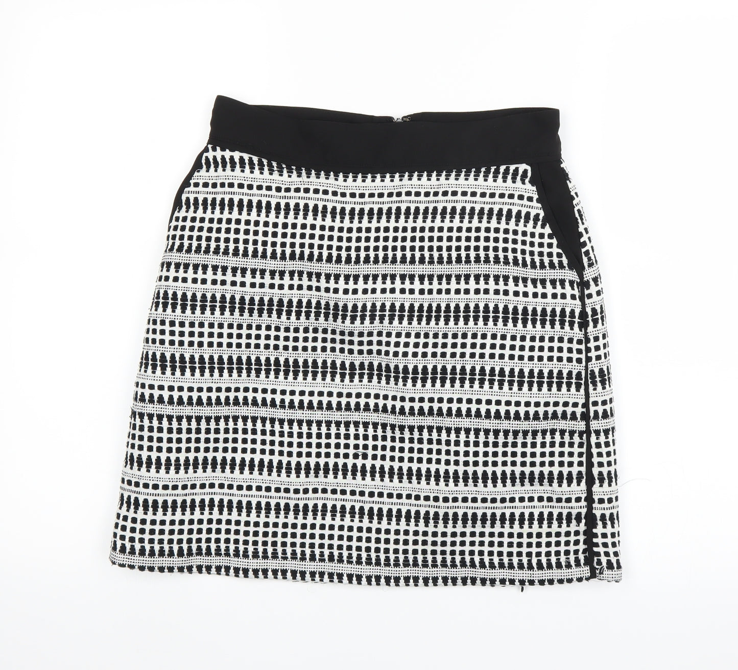 Warehouse Womens Black   A-Line Skirt Size 10