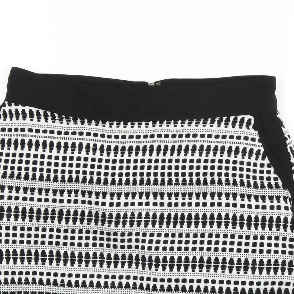 Warehouse Womens Black   A-Line Skirt Size 10