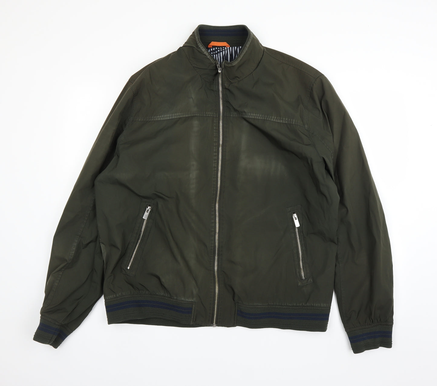 Easy Mens Green   Bomber Jacket Jacket Size 2XL
