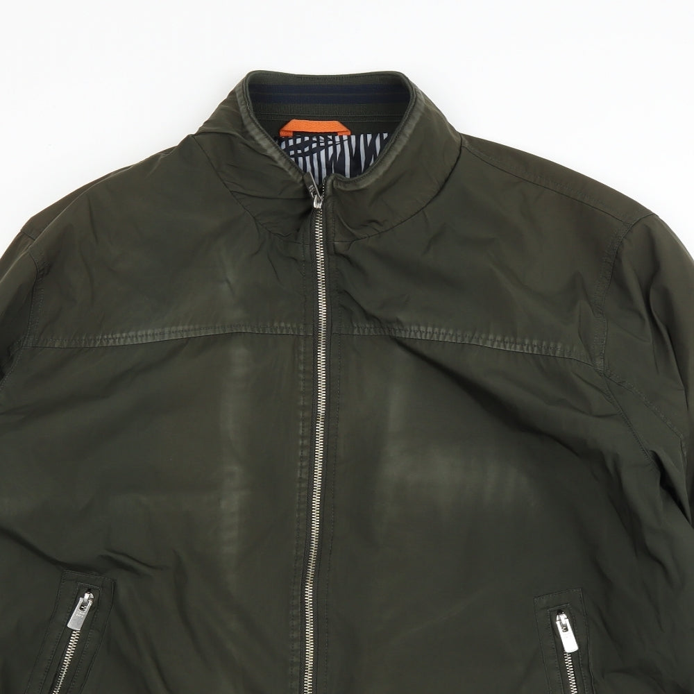 Easy Mens Green   Bomber Jacket Jacket Size 2XL
