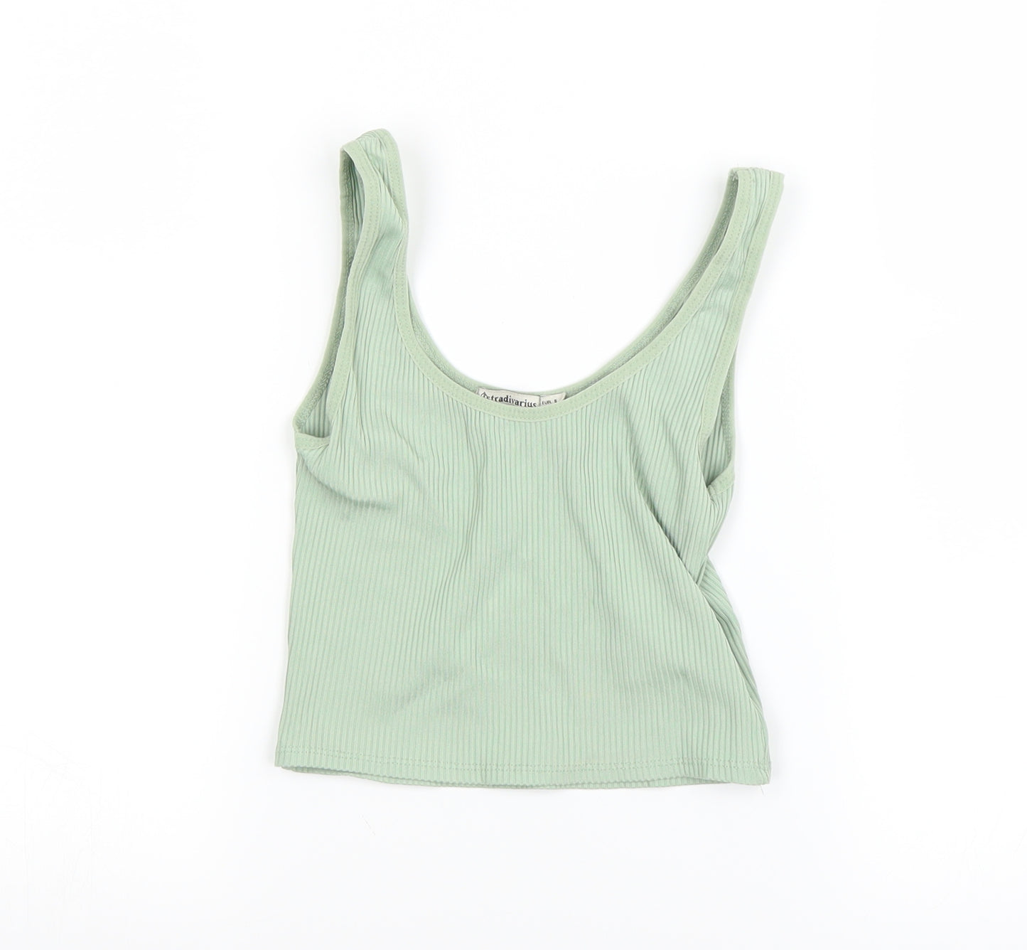 Stradivarius Womens Green   Basic T-Shirt Size S