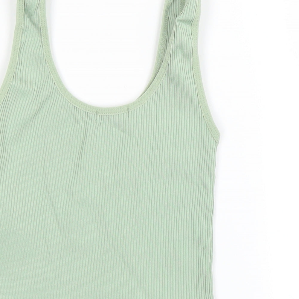 Stradivarius Womens Green   Basic T-Shirt Size S