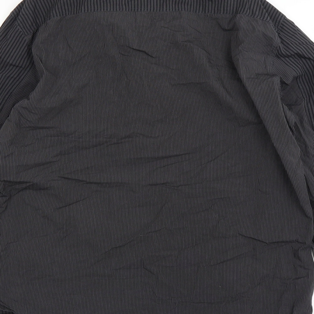 NEXT Mens Black    Dress Shirt Size L