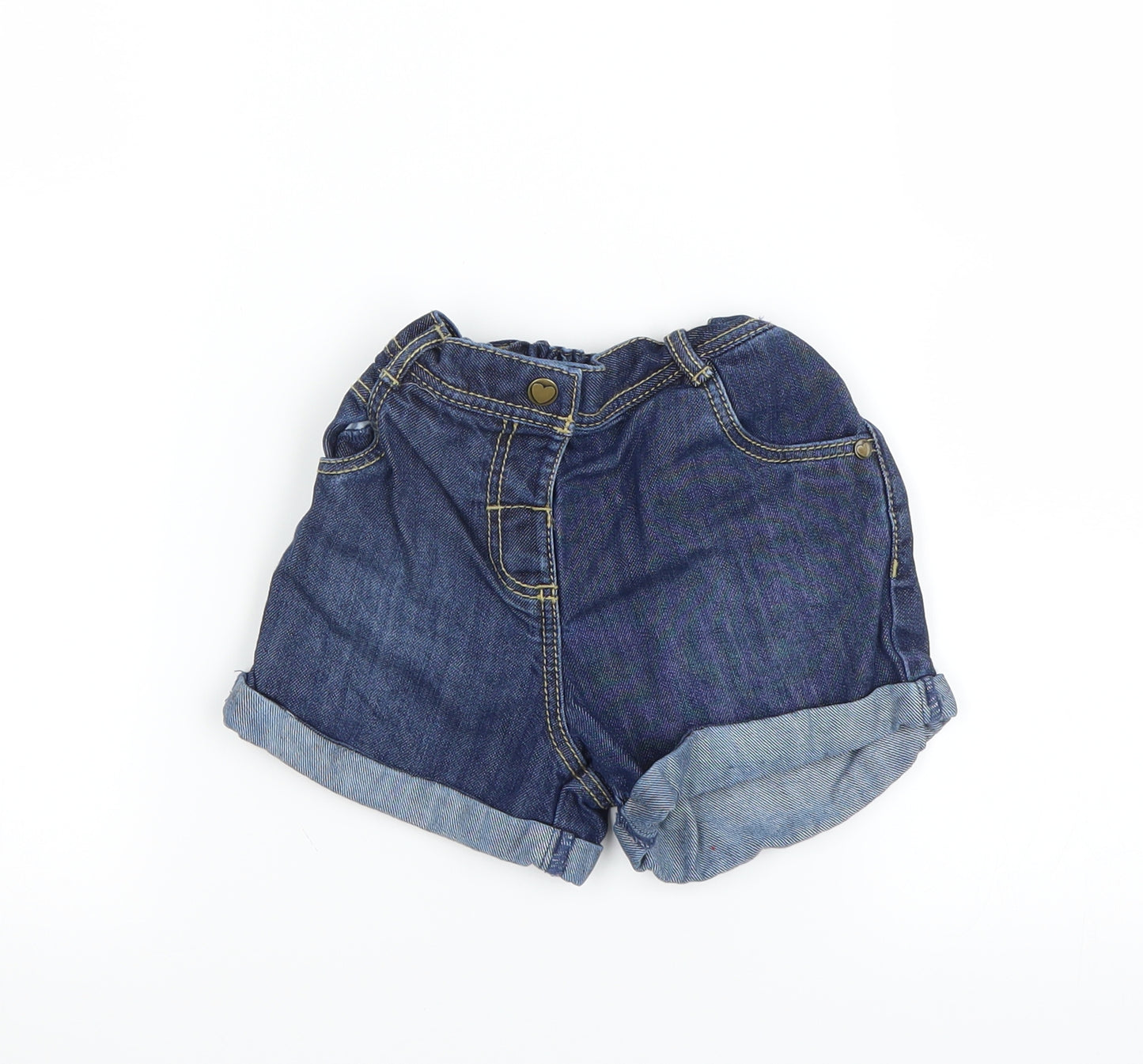 George Girls Blue   Cut-Off Shorts Size 5-6 Years