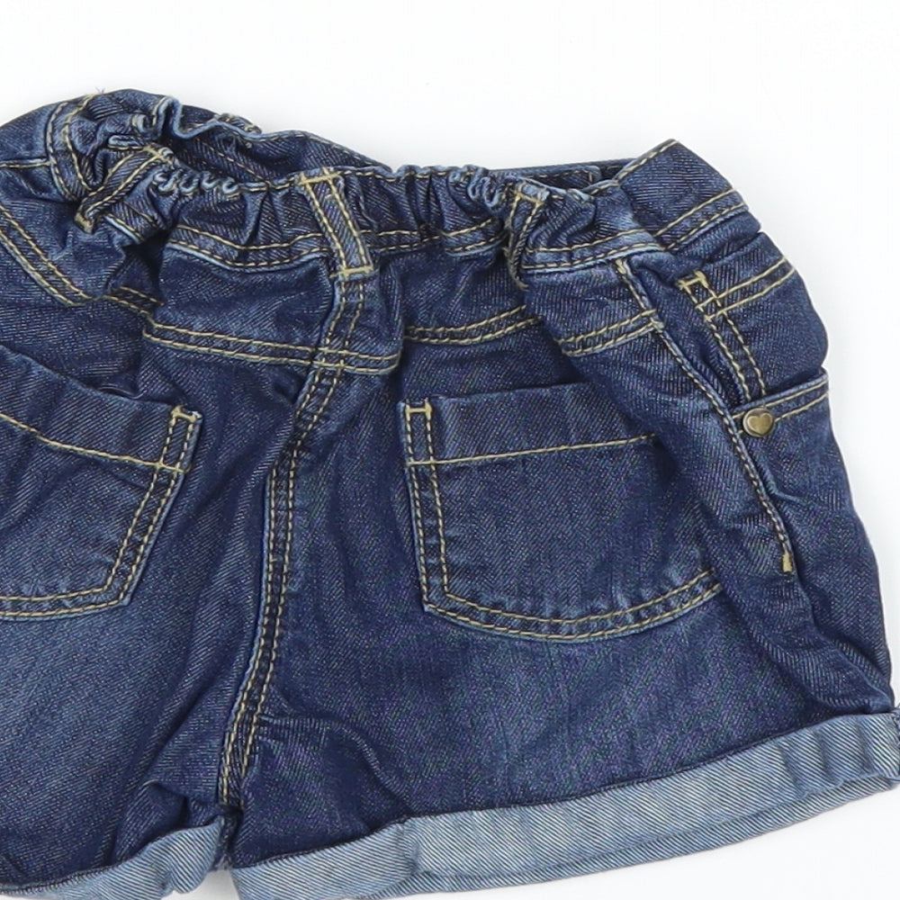 George Girls Blue   Cut-Off Shorts Size 5-6 Years
