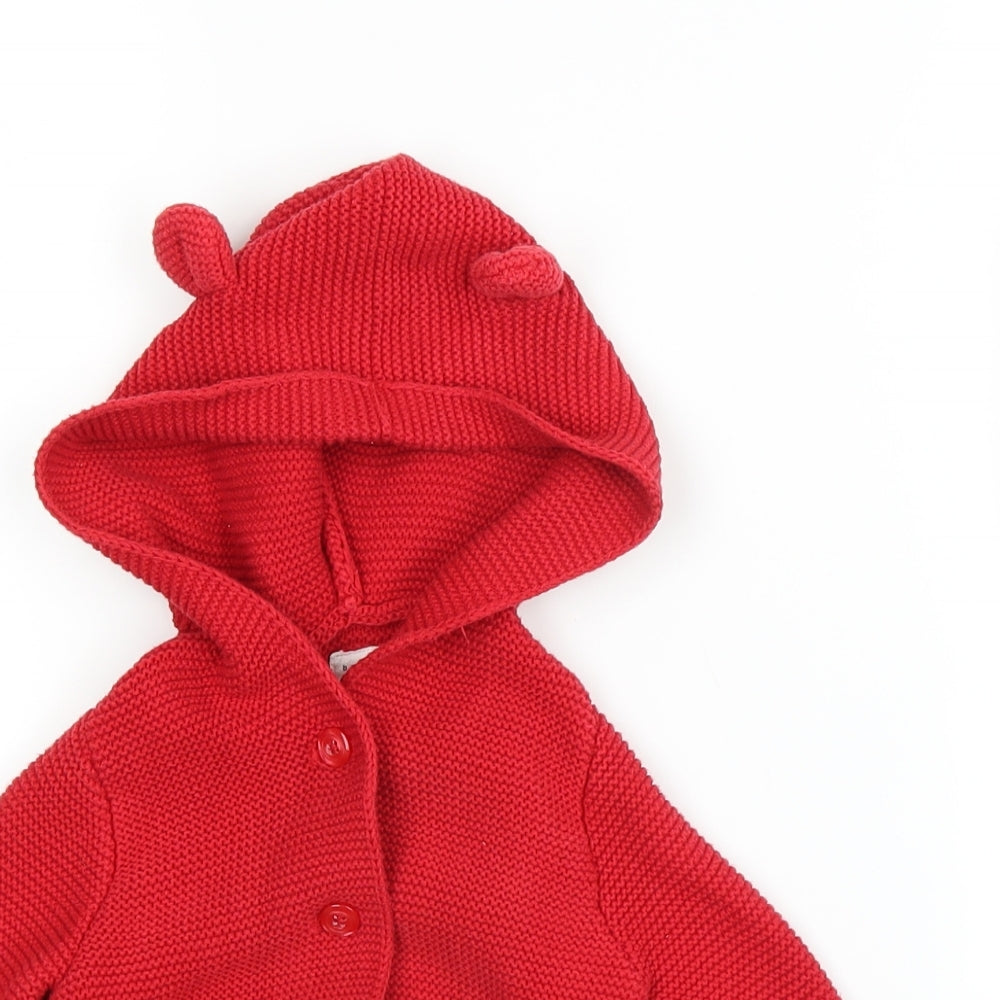 George Baby Red   Basic Coat Coat Size 12 Months
