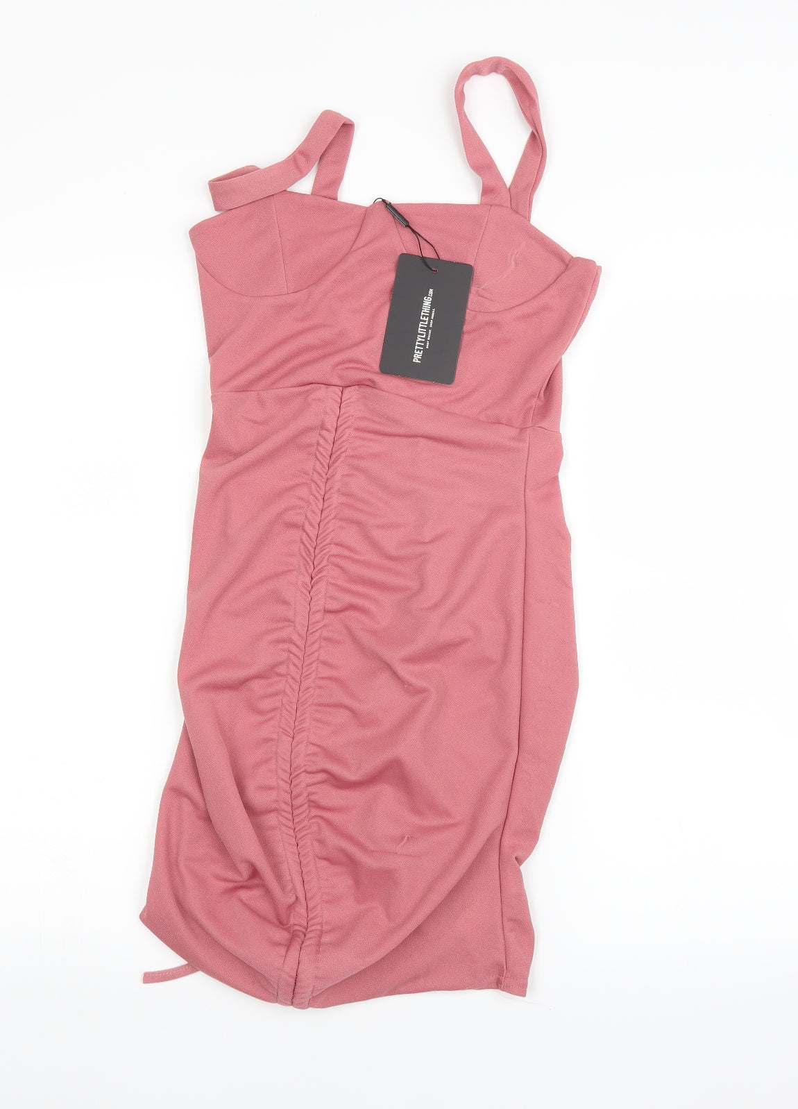 PRETTYLITTLETHING Womens Pink   Pencil Dress  Size 10