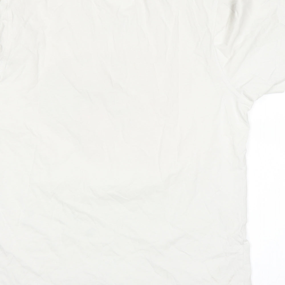 adidas Mens White    T-Shirt Size M