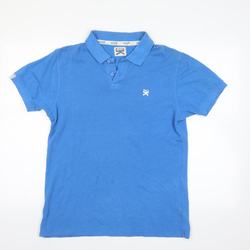FCU Mens Blue    Polo Size M