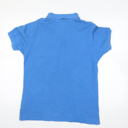 FCU Mens Blue    Polo Size M