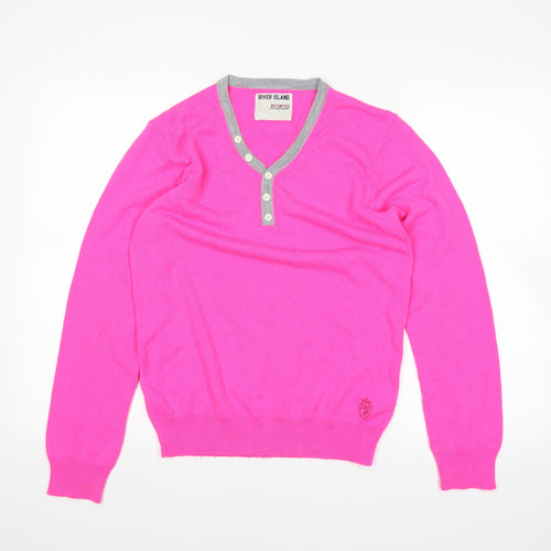 River Island Womens Pink   Basic T-Shirt Size S