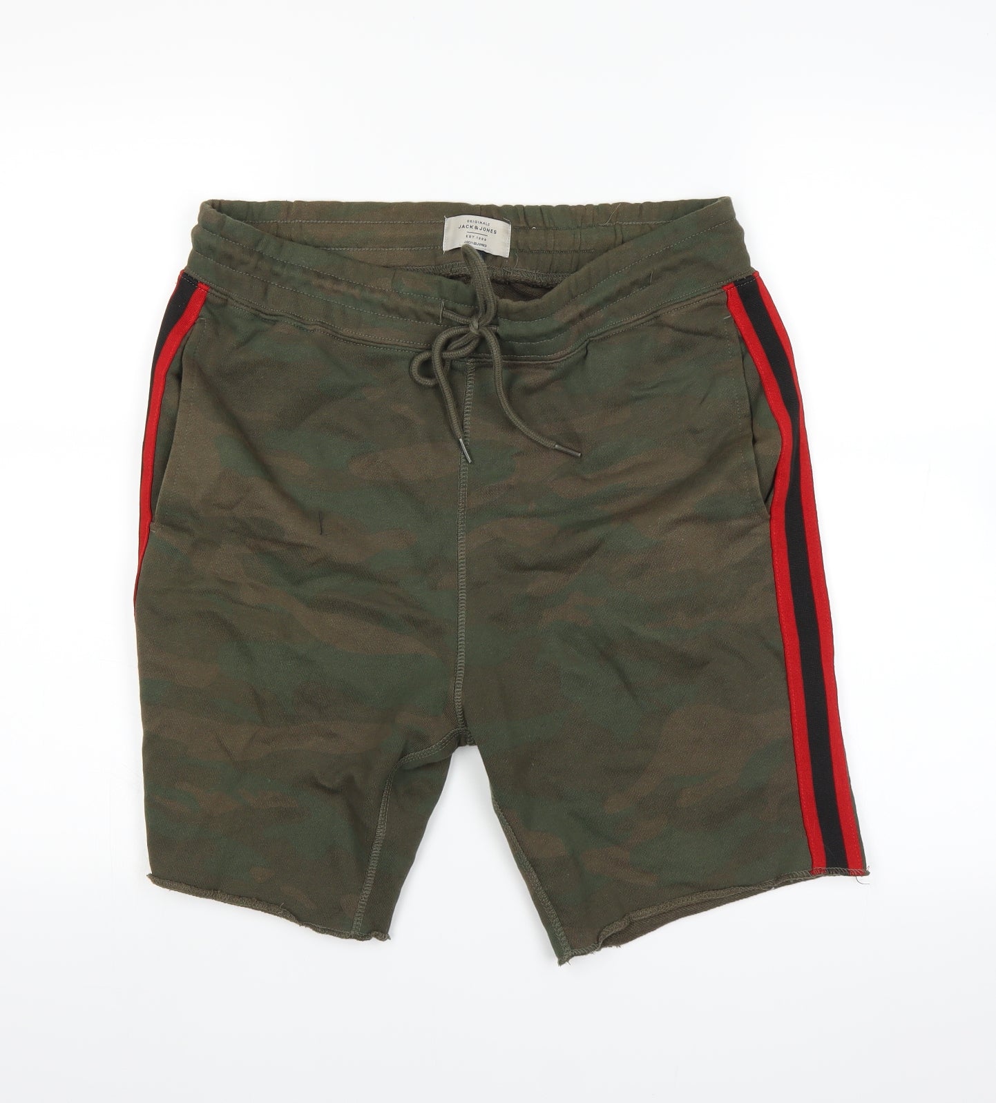 JACK & JONES Mens Green   Sweat Shorts Size M