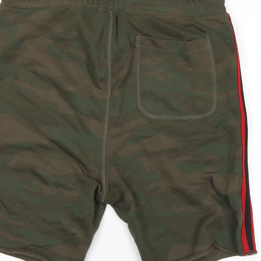 JACK & JONES Mens Green   Sweat Shorts Size M