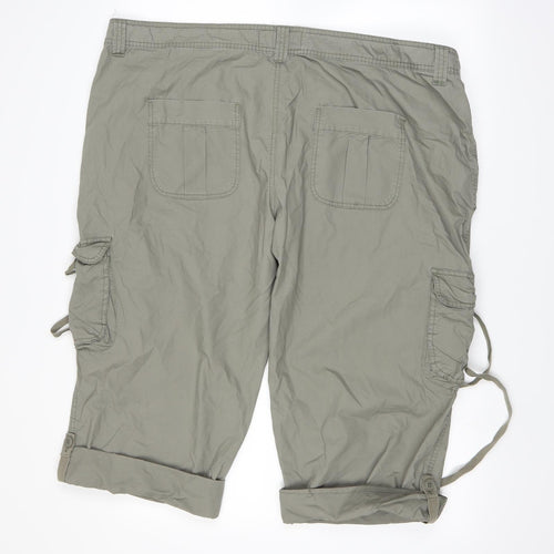 Cherokee Womens Green   Cargo Shorts Size 22