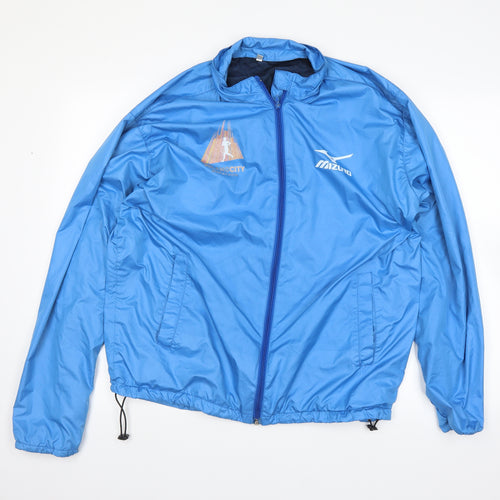 Mizuna Womens Blue   Rain Coat Coat Size L