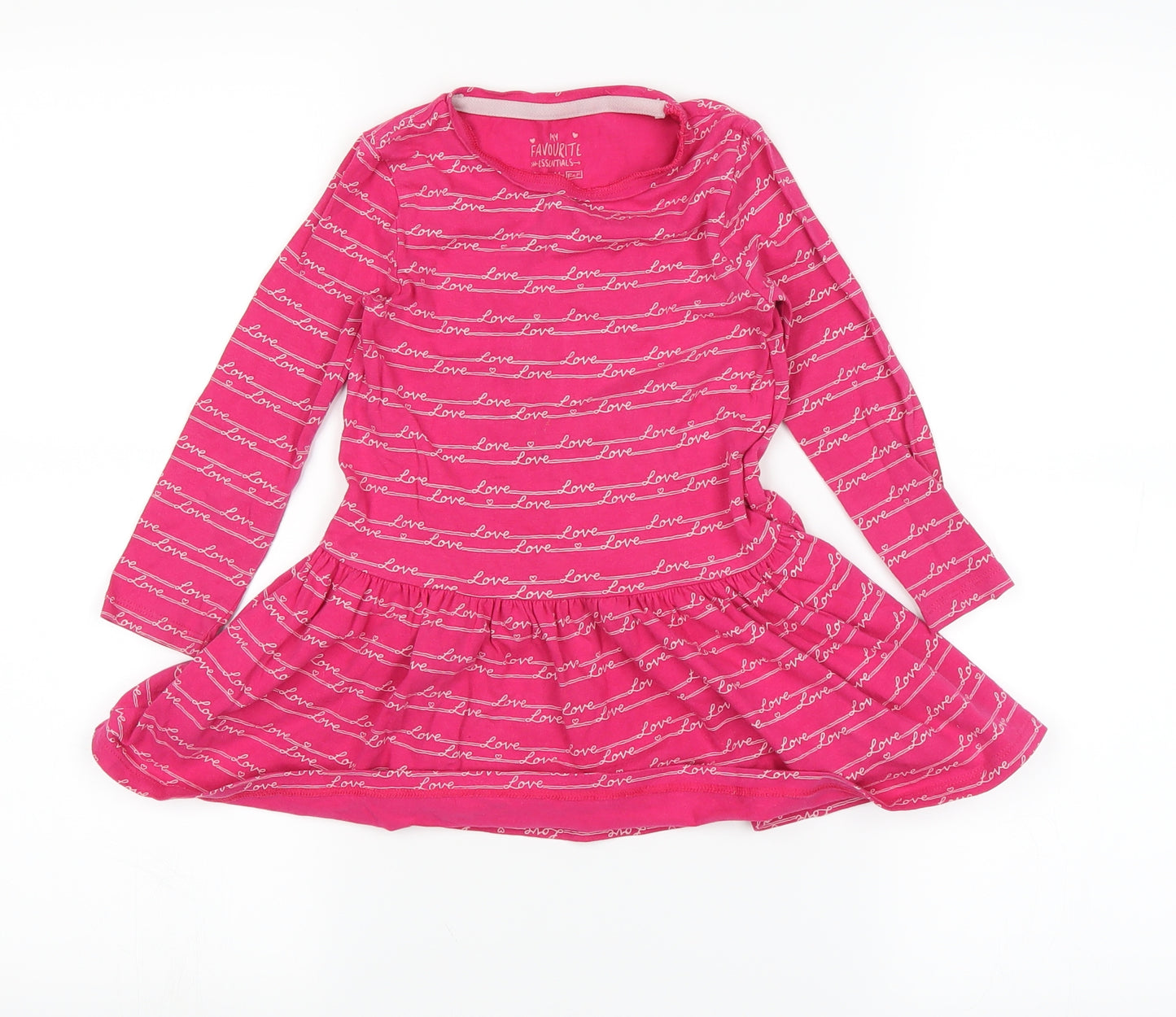 F&F Girls Pink   Fit & Flare  Size 3-4 Years