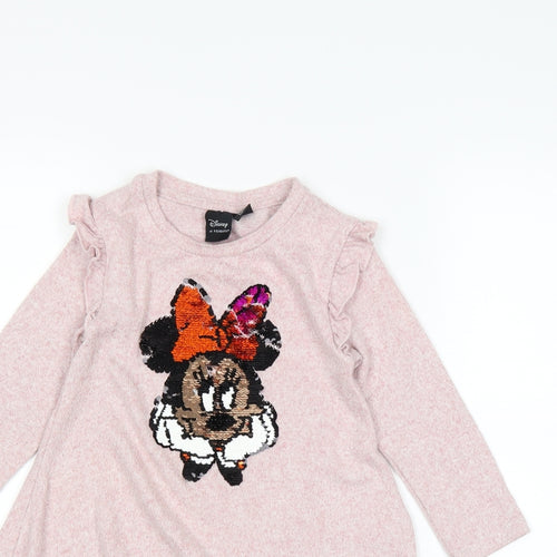Disney Girls Pink   A-Line  Size 3-4 Years