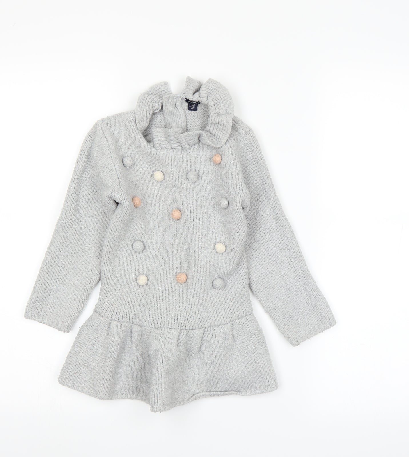 Kiabi Girls Grey   A-Line  Size 3 Years