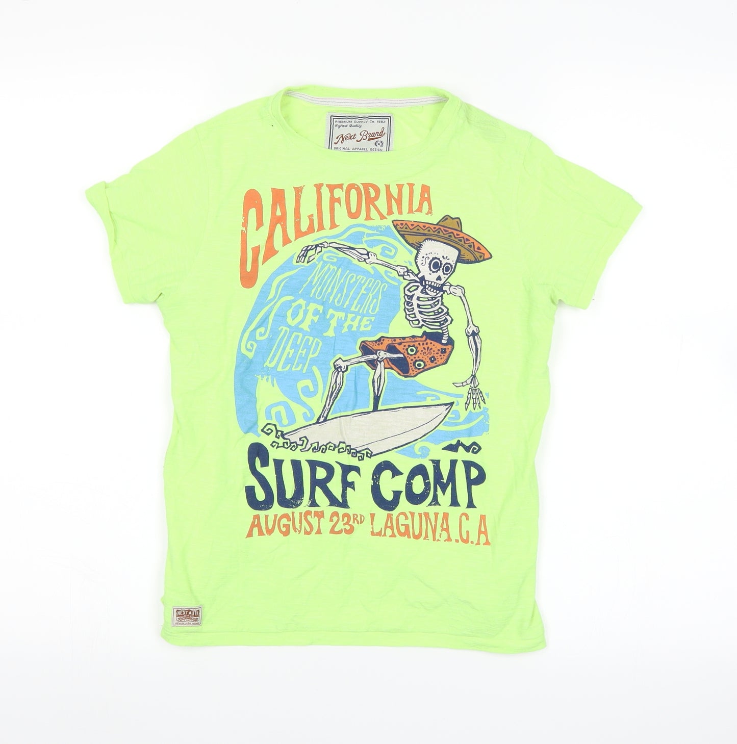 NEXT Boys Green   Basic T-Shirt Size 9 Years